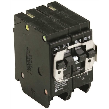 Eaton Circuit Breaker, BR Series, 30A, 4 Pole, 120/240V AC, 10kA BQC230230